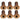 Better Bolts Titanium Water Bottle Cage Bolts10mm Copper 6/Count