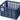 Basil Crate Basket - Medium 29.5L Recycled Plastic Bluestone