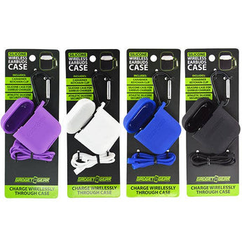 Gadget Gear Silicone Earbud Case with Clip Assortment - Gio's Outdoors