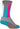 SockGuy Crew Felines Socks - 6" Gray/Pink/Teal Small/Medium
