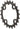 TruVativ Trushift 22t 64mm BCD 8 and 9 Speed and 2x10 Chainring Black Alloy