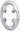 Shimano 105 FC-R7000 53t 4x110 bcd Asymmetric Chainring Silver