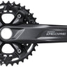 Shimano Deore FC-M5100-B2 Crankset - 175mm 11-Speed 36/26t 96/64 BCD Hollowtech II Spindle Interface BLK