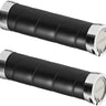 Brooks Slender Leather Grips - Black 130/130mm