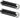 Brooks Slender Leather Grips - Black 130/130mm