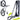Delta Pivot Wall Mounted Bike Storage Rack - 1 Bike Matte Black