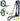 Delta Pivot Wall Mounted Bike Storage Rack - 1 Bike Matte Black