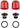 Fox Lower Leg Service Set - Pressure Release Button