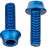 Wolf Tooth Water Bottle Cage Bolts - Set/4 Aluminum Blue