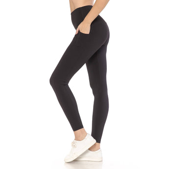 Premium Nylon Activewear Solid Leggings - Gio's Outdoors