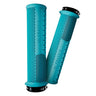 Peaty's Race Control Knurl Thin Lock-On Grips Pair Turquoise