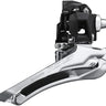 Shimano 105 FD-R7100-F Front Derailleur - 12-Speed Double Braze-On Down-Swing Down-Pull 52t Max