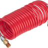 Prestacycle High Pressure Coil Hose: 12-foot Red