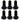 Better Bolts Titanium Water Bottle Cage Bolts 15mm Black 6/Count