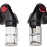 microSHIFT Bar End Shifter Set 10-Speed Road Double/Triple Shimano Compatible Silver