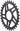 Wolf Tooth Direct Mount Chainring - 30t RaceFace CINCH Direct Mount Boost 3mm Offset Drop-Stop ST Requires 12-Speed HG+ Chain BLK