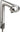 Kalloy Road Quill Stem - 80mm 25.4 Clamp  22.2-24tpi Quill Aluminum Silver
