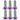 Better Bolts Titanium Water Bottle Cage Bolts20mmRainbow 6/Count