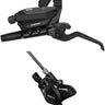 Shimano ST-EF515-2L EZ Fire Plus Shift/Brake Lever BR-MT200 Disc Brake Caliper - Left/Front 2x Shift Post Mount 2-Piston  BLK