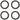 Fulcrum 4-RS-111 Ceramic Ball Bearing Ring -  4 Pieces