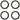 Fulcrum 4-RS-111 Ceramic Ball Bearing Ring -  4 Pieces