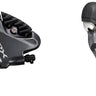 Shimano GRX ST-RX810-LA/BR-RX810 Disc Brake Lever/Drop Bar Seatpost Remote - Front Hydraulic Flat Mount Resin Pads BLK