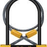 OnGuard BullDog Series U-Lock - 4.5 x 9" Keyed BLK Includes 4' cable bracket