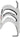 XLAB Gorilla HG Water Bottle Cage: White/Black
