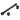Suzue Thru Axle converter 15mm to 12mm Black