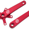 Promax SQ-1 Crank Arm Set - 170mm Square Taper JIS Spindle Interface 110mm BCD Red