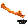 Freedom Coast Post Mount Brake Adapter 160/180mm+43 Orange