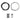 Clarks Stainless Steel Sport Brake Kit Front and Rear 2100mm 1.5mm SS Black MTB/RD