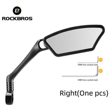 ROCKBROS HD Blast-Resistant Bike Mirror - Adjustable & Retractable - Gio's Outdoors -ROCKBROSUSA