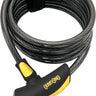 OnGuard Doberman Cable Lock with Key: 6' x 10mm Gray/Black/Yellow