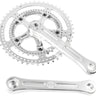Velo Orange Grand Cru Drillium Cranks - 175mm 8/9/10 Speed 48/34t Square Taper JIS Spindle Interface Polished Aluminum