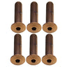 Better Bolts Titanium Water Bottle Cage Bolts20mm Copper 6/Count