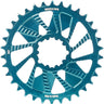 Wheels Manufacturing Direct Mount Chainring - 34t SRAM 3-Bolt Direct Mount 3mm Offset T-Type Chain Compatible Teal