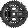 microSHIFT Sword BLK 2x Crankset - 170mm 9-Speed 46/29t 110/80 Asym BCD JIS Square Taper Spindle Interface BLK