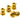 Reverse Chainring Bolt Set 8pc - Gold