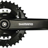 Shimano FC-M315-B2 Crankset - 170mm 7/8-Speed Riveted JIS Square Taper Spindle Interface 51.8mm Chainline BLK