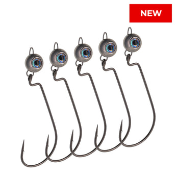Reaction Tackle Tungsten Free Swing Jig Head- 5-Pack - New - Gio's Outdoors