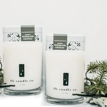 "Frolick Through The Forest" Woodland Chateau Luxury 2-Wick Soy Candle Gift Sets