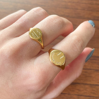 Gold Choose Joy Ring