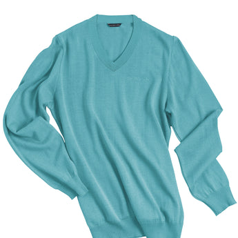 De Marchi - Heritage Pullover - Sky / Turquoise