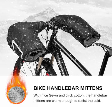 ROCKBROS Winter Handlebar Mittens - Extreme Cold Weather MTB Fat Bike Pogies - Gio's Outdoors -ROCKBROSUSA