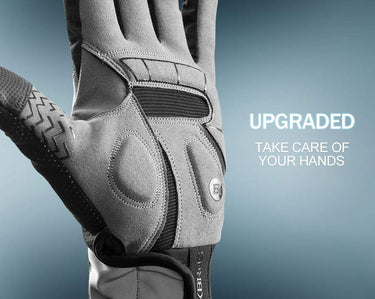 Fleece Full Finger Cycling Gloves, Motorcycle and Mountain Bike Gloves - Gio's Outdoors -ROCKBROSUSA