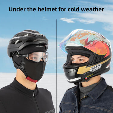 ROCKBROS Skull Cap Helmet Liner, Winter Thermal Cycling Hat with Glasses Holes, Beanie - Gio's Outdoors -ROCKBROSUSA