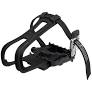 Dimension Sport Combo Pedals/Toe Clip Combo - Plastic 9/16" Black - Gio's Outdoors -Gio's Outdoors