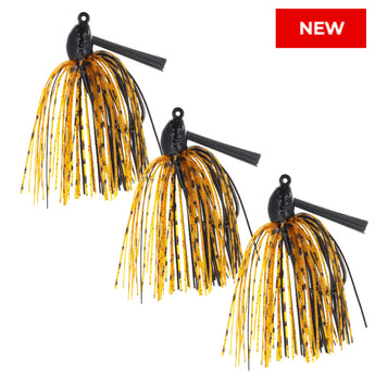 Reaction Tackle Lead Swim Jigs – Premium Weedless Bass Fishing Lures- 3 Pack - New - Gio's Outdoors