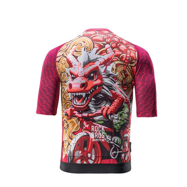 ROCKBROS Dragon Year Paint Model Series Quick Dry Cycling Jersey for Spring Summer - Gio's Outdoors -ROCKBROSUSA